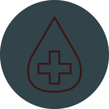 kan ikonu vektör illüstrasyonu