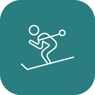 Kayak düz kutsal kişilerin resmi, vektör çizim