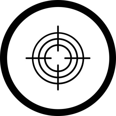 Hedef. Web simgesi basit illüstrasyon