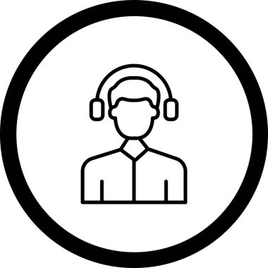 vektör kulaklık simgesi illüstrasyonu