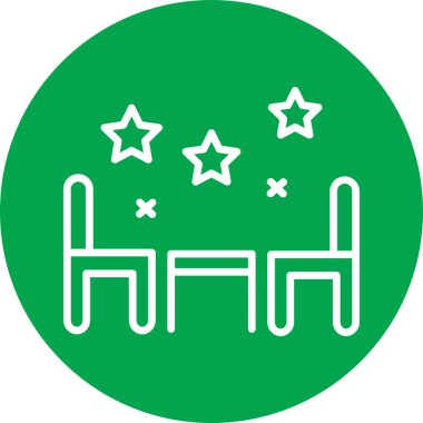 Bir yıldız simgesinin vektör illüstrasyonu