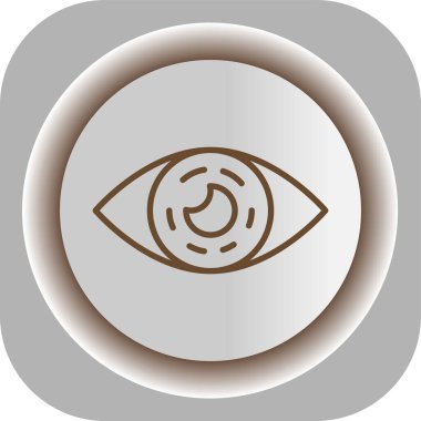 güzel göz vektör çizgisi simgesi