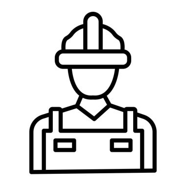 Mühendis simgesi, özet biçimi izole