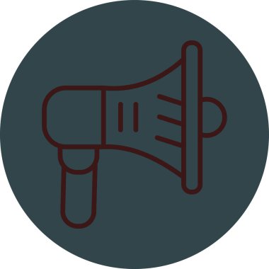 Hoparlör simgesinin vektör çizimi