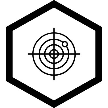 Hedef simgenin vektör illüstrasyonu