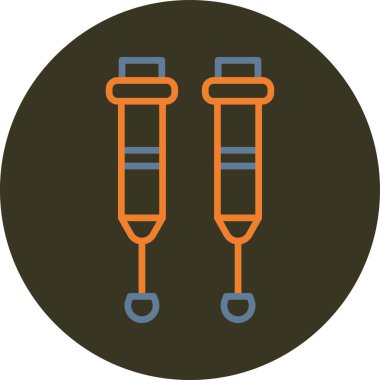 vector illustration of modern b lack icon of dna