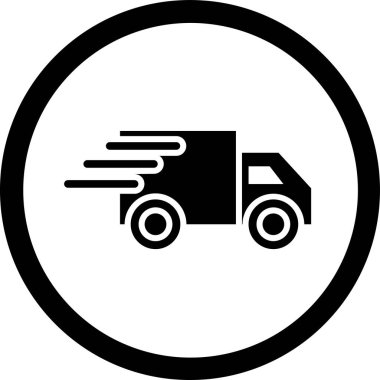 Kamyon. Web simgesi basit illüstrasyon