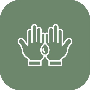 Eller simge vektör illüstrasyonu