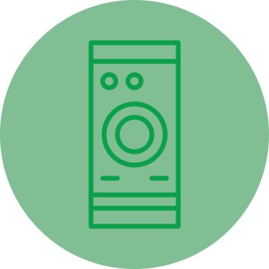 Mikrodalga fırın ikonu. Web için mikrodalga fırın vektör simgesinin özeti