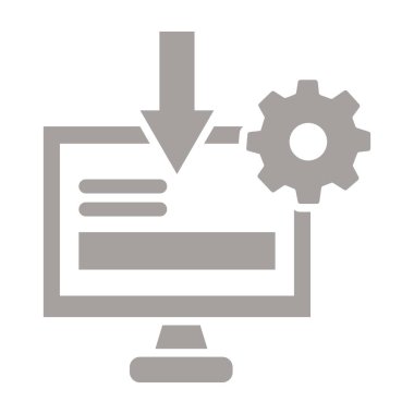 kabartma simgesi, vektör illüstrasyonu ayarlanıyor