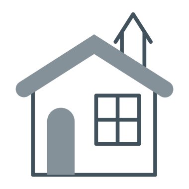 House web simgesi, vektör illüstrasyonu. Emlak sembolü 