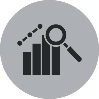 Analizler. Web simgesi basit illüstrasyon