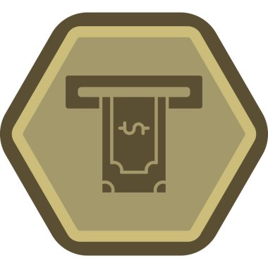 Altın simgenin vektör illüstrasyonu