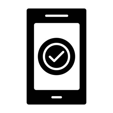 telefon vektör illüstrasyonunu kontrol et