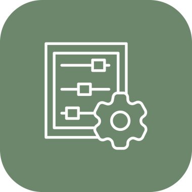 Vektör ayarı Simge illüstrasyonu