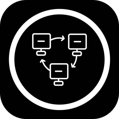 soyut arkaplan grubunda ağ simgesi izole edildi