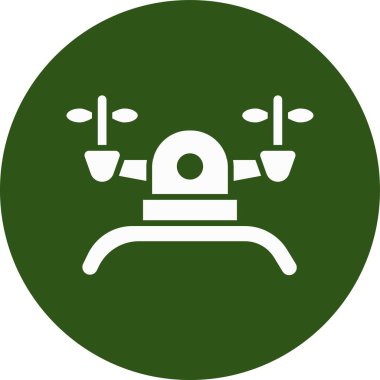 Modern b 'nin vektör illüstrasyonu insansız hava aracının ikonundan yoksun