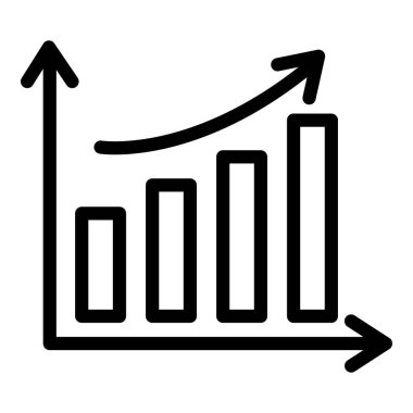 Grafik çizelgesi dış hat vektörü. Grafik çizimi. istatistik