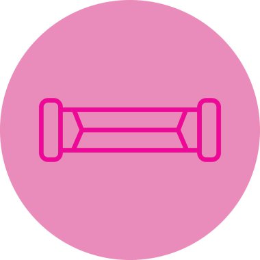 Bir spor salonu simgesinin vektör çizimi