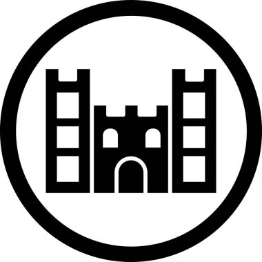 Köprü simgesi vektör illüstrasyonu