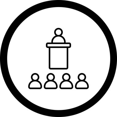 İnsan simgesinin vektör illüstrasyonu