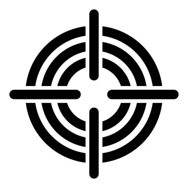 Hedef. Web simgesi basit illüstrasyon