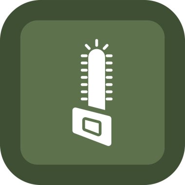 Termometrenin vektör illüstrasyon simgesi