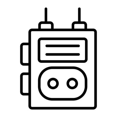 radyo alıcısı simgesi, vektör illüstrasyonu