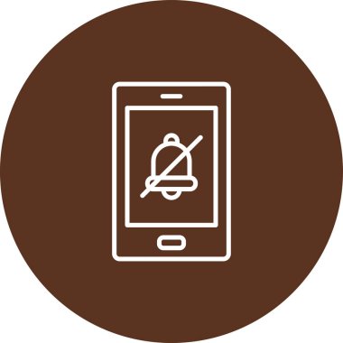 Bir fincan kahve vektörü ikonlu akıllı telefon