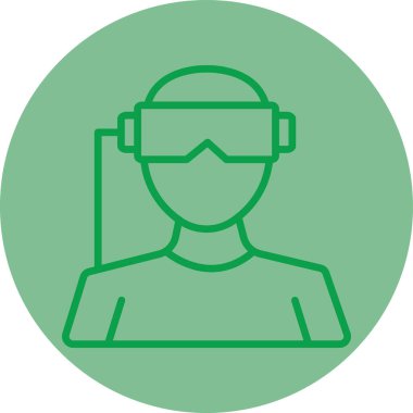 Modern insan simgesinin vektör illüstrasyonu