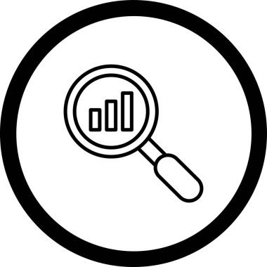 Arama simgesi vektör illüstrasyonu