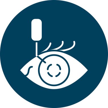 Göz simgesi vektör illüstrasyonu