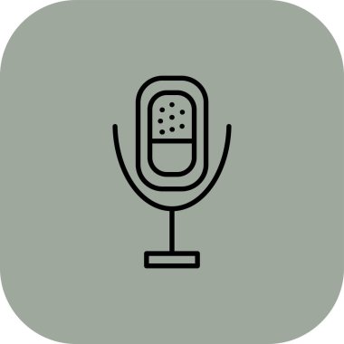 Beyaz arkaplanda izole edilmiş radyo vektörü simgesi