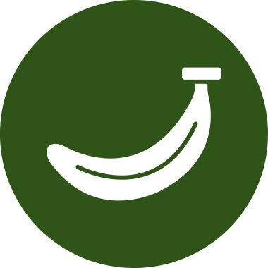 Muz. Web simgesi basit illüstrasyon