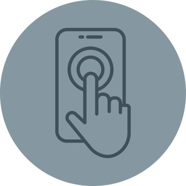 akıllı telefon simgesi vektör illüstrasyonu