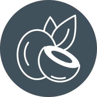 Meyve. Web simgesi basit illüstrasyon