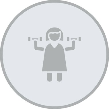 Kadın simgesinin vektör illüstrasyonu