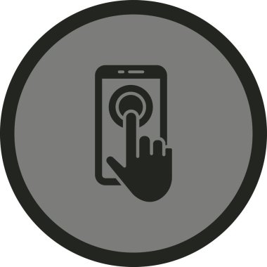 Telefon simgesi vektör illüstrasyonu