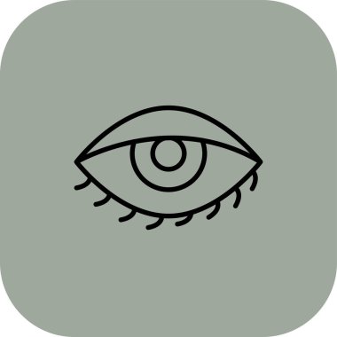 Göz simgesi, vektör illüstrasyonu