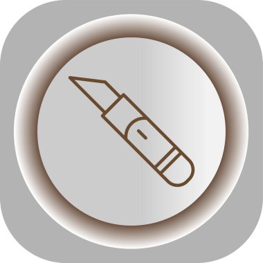 eşsiz kalem vektör satırı simgesi