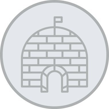 mimari yapı ikonu ana hatlar biçiminde