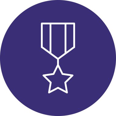 Madalya. simge simgesi basit tasarım