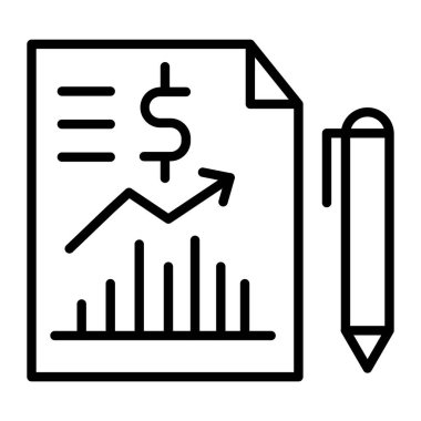 grafik çizelgesi vektör çizelgesi simgesi,