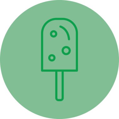 Dondurma. Web simgesi basit illüstrasyon