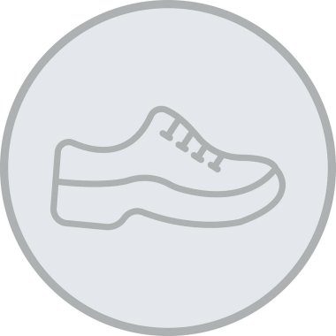 Ayakkabı simgesinin vektör illüstrasyonu