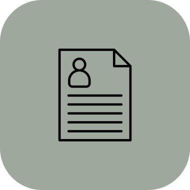 belge web simgesi, vektör illüstrasyonu