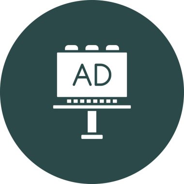 Reklam reklam simgesi sağlam stil