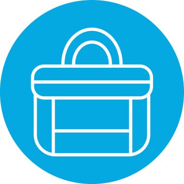 çanta simgesi vektör illüstrasyonu