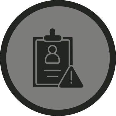 Belgenin modern simgesinin vektör illüstrasyonu