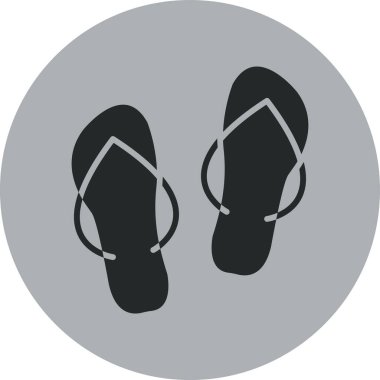 Terlik simge vektör çizim